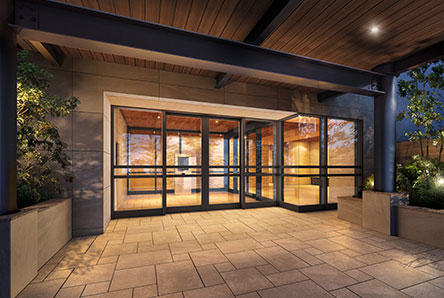 ファーネスト郡元レジデンスエントランスアプローチ完成予想図