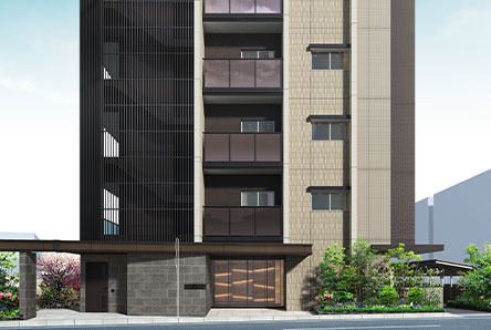 ファーネスト桜並木駅レジスタエントランスアプローチ完成予想図
