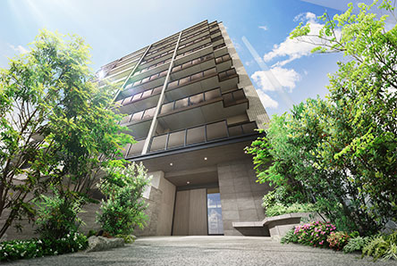 ファーネスト城山レジデンスエントランスアプローチ完成予想図