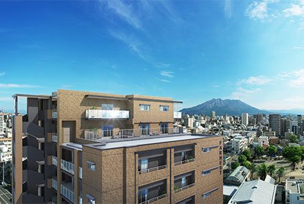 ファーネスト上荒田レジデンス外観完成予想図